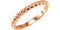 Rope Trimmed Stackable 2.5mm 14k Rose Gold Ring