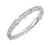 Rhodium-Plated 14k White Gold Pave Diamond 2.20mm Stacking Band, Size 7 (.50 Ctw, Color GH, Clarity I2)