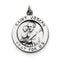 Sterling Silver Antiqued Saint Joseph Medal (25X20MM)