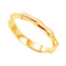 Bamboo Zen 2.5mm 14k Yellow Gold Stackable Ring, Size 4