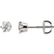 Ave 369 14k White Gold 6 Prong Diamond Stud Earrings