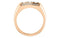 Men's 3 Stone Bright Set Diamond 14k Rose Gold Band, Size 11 (.50 Cttw, GH Color, I1 Clarity)
