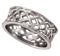 Open-Cut Celtic Knot Band, Rhodium-Plated 14k White Gold 8mm