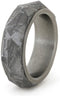 Geodesic Gibeon Meteorite 7mm Comfort-Fit Matte Titanium Band, Size 6.75