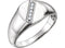 Men's Platinum Diamond Journey Ring (.08 Ctw, G-H Color, SI2-SI3 Clarity)