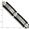 Men's Polished Stainless Steel Black IP-Plated Bracelet, 8.5"