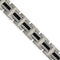 Men's Brushed and Polished Stainless Steel Black IP-Plated Bracelet, 8.75"