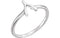 Petite Wishbone Ring, Rhodium-Plated 14k White Gold