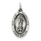 Sterling Silver Our Lady Of Guadalupe Medal (31X16MM)