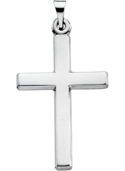 Platinum Chapel Cross Pendant (26.8X16.5 MM)