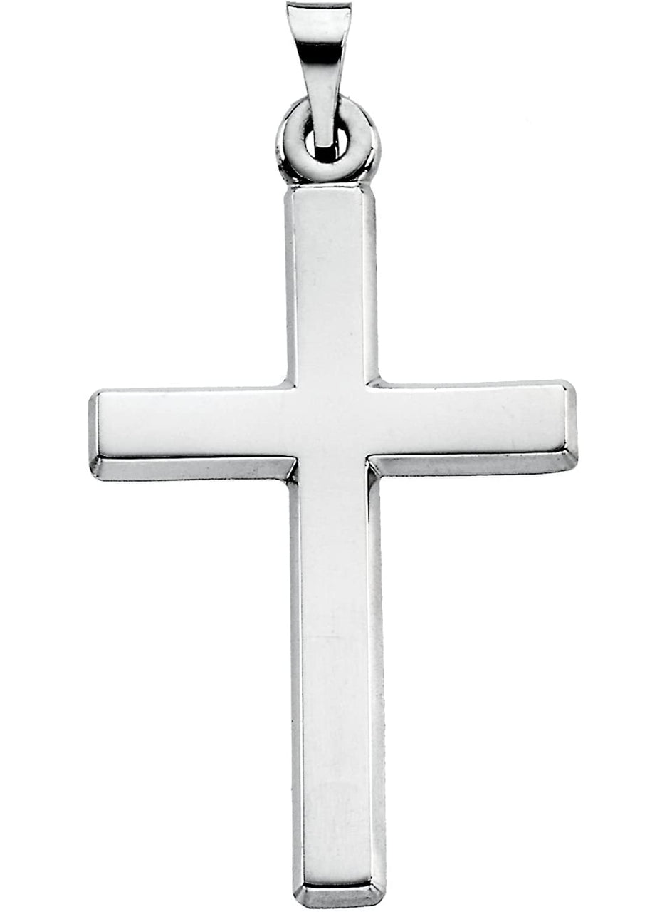 Platinum Chapel Cross Pendant (26.8X16.5 MM)