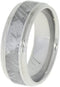 Gibeon Meteorite 8mm Comfort-Fit Round Edge Titanium Band, Size 4.75