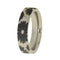 Engraved Flower Pattern 6mm Comfort Fit Titanium Floral Design Band