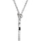 Petite Diamond Circle Pendant 14k White Gold Necklace, 16" (1/6 Cttw)