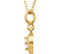 Diamond Halo Round Pendant Necklace in 14k Yellow Gold, 18" (1/5 Cttw)