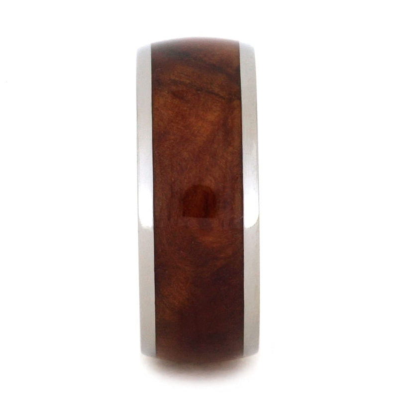 Exotic Coolibah Wood 8mm Titanium Comfort-Fit Band