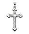 Apostles Cross 14k White Gold Pendant