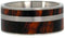 Ironwood, Titanium Pinstripe Inlay 9mm Comfort Fit Titanium Wedding Band, Size 13