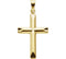 Hollow Cross 14k Yellow Gold Pendant