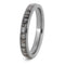 Slim Profile Deer Antler 3mm Comfort-Fit Titanium Band