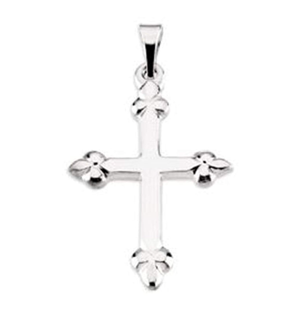 Platinum Bottonee Cross Pendant (21.00X16.00 MM)