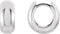 Hinged Hoop Earrings, 14k White Gold