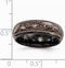 Edward Mirell Black Titanium Anodized Copper Color Domed 6mm Wedding Band, Size 7