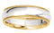 Sterling Silver and 14k Yellow Gold 7mm Comfort Fit Band