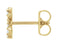 14k Yellow Gold Gold Diamond Letter 'S' Initial Stud Earring (Single Earring) (.06 Ctw, GH Color, I1 Clarity)