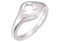 Sterling Silver Signet Dove Ring, Size 7