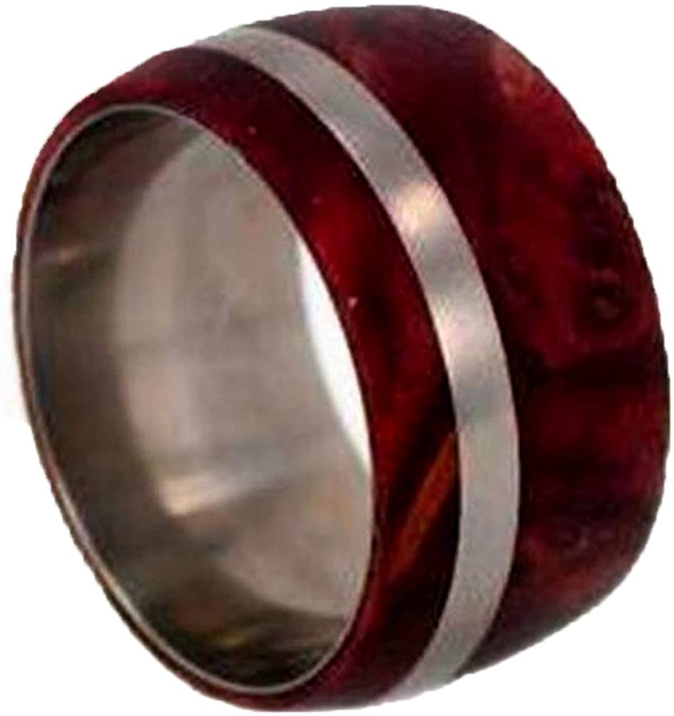 Redwood 10mm Comfort Fit Matte Titanium Wedding Band, Size 11.25