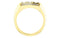 Men's 3 Stone Bright Set Diamond 14k Yellow Gold Band, Size 11 (.50 Cttw, GH Color, I1 Clarity)