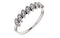 Platinum Slim-Profile Diamond Leaf Comfort-Fit Ring (1/8 Ctw, Color GH, Clarity SI2-SI3), Size 6.5