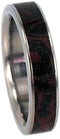 Composite Mokume Gane 4mm Comfort Fit Titanium Wedding Band, Size 5.75