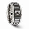 Slate Collection Black Titanium, Stainless Steel 6-Stone Black Spinel 11mm Band