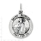 Sterling Silver Antiqued Saint Patrick Medal (25X18MM)