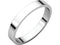 14k White Gold Slim-Profile Flat 3mm Band