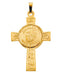 U.S. Marines Corps Cross 14k Yellow Gold Pendant