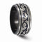 Ave 369 Edward Mirell Black Titanium and Brushed Titanium 10mm Wedding Band