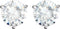 Charles & Colvard Forever Classic Moissanite Earrings, 14k Yellow Gold 5MM