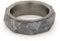 Geodesic Gibeon Meteorite 7mm Comfort-Fit Matte Titanium Band, Size 6.75