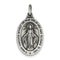 Sterling Silver Antiqued Miraculous Medal (40X30MM)