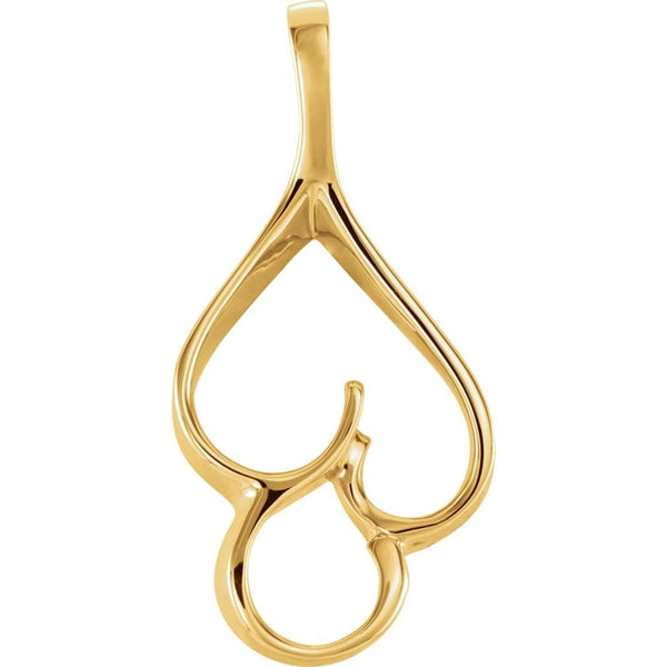 Freeform Pendant, 14k Yellow Gold