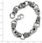 Men's Stainless Steel 12mm Gothic Bracelet, 8.75 Inches