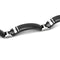 Men's Wellington Collection Black Titanium, Argentium Silver Bracelet, 8" (12MM)