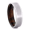 The Men's Jewelry Store (Unisex Jewelry) Desert Ironwood with Matte Titanium 6mm Comfort-Fit Band