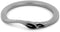 Sandblast Leaves Slim-Profile1.5mm Comfort-Fit Titanium Wedding Band, Size 5