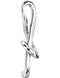 Sliding Treble Clef Musical Note 14k White Gold Pendant