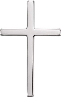 Platinum True Cross Pendant (25.75x15.75MM)
