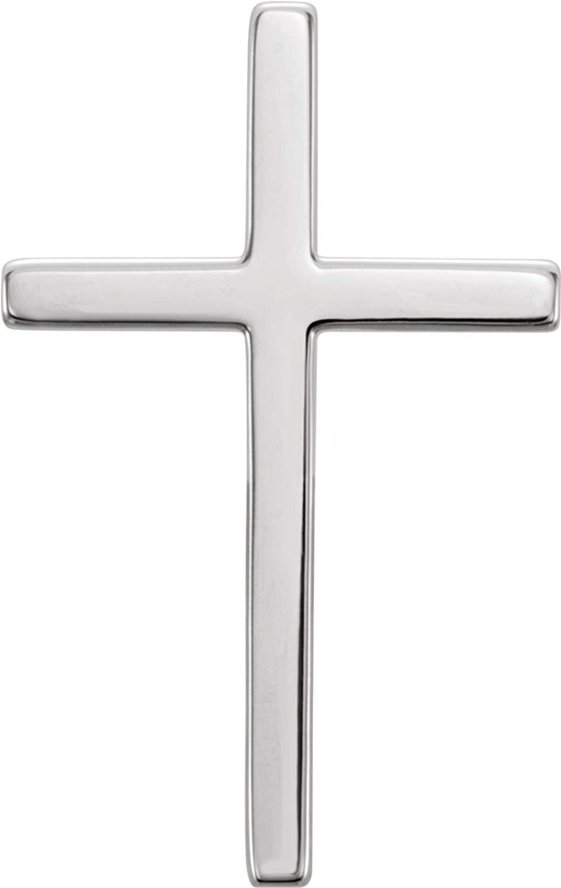 True Cross 14k White Gold Pendant (29.5x18.2MM)